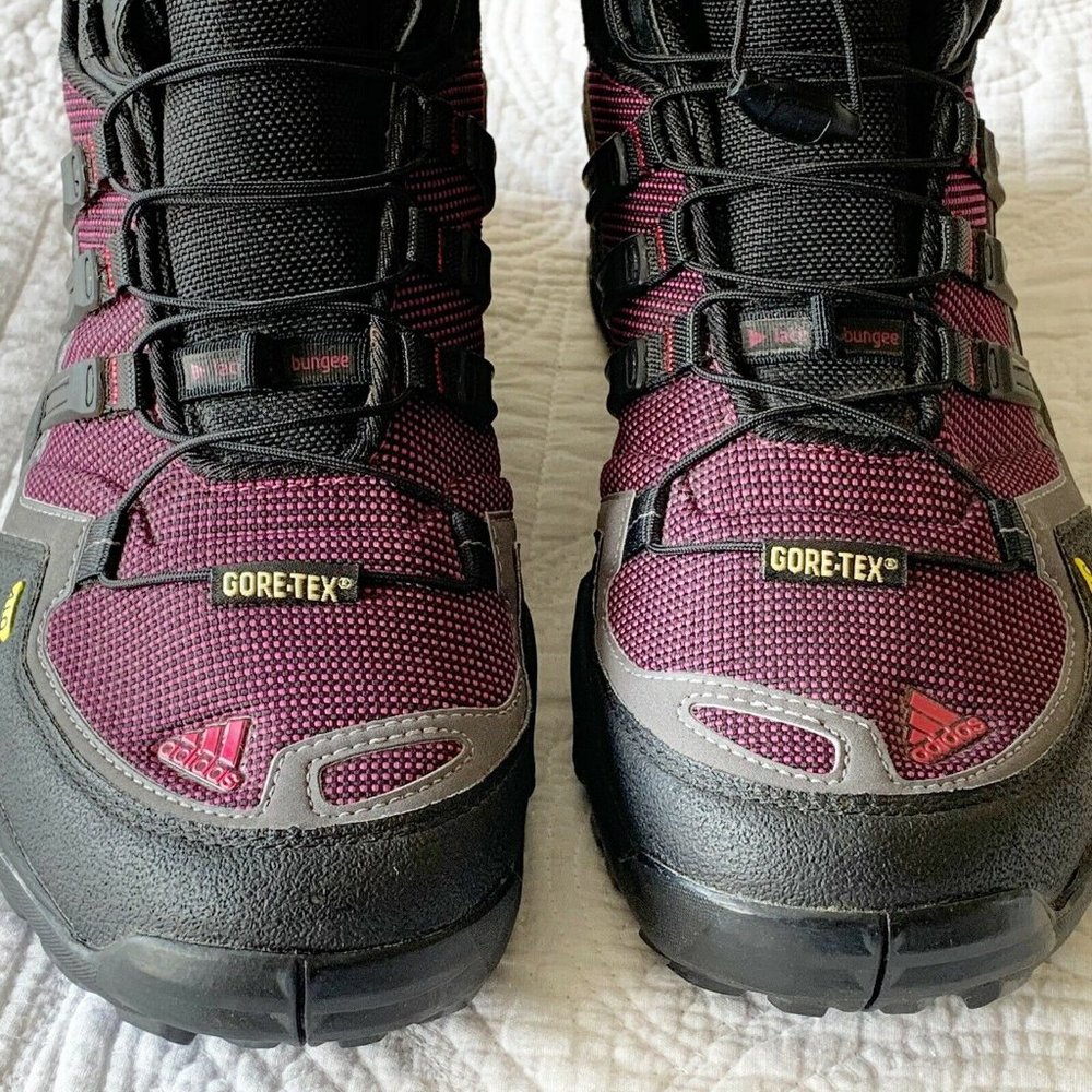 Adidas Womens Sz 9.5 Black Purple Terrex Boot - Picture 2 of 12